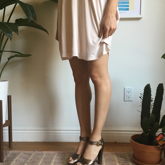 Prada Metallic Platform Sandal Heels Euro 37.5 - Picture 2 of 9